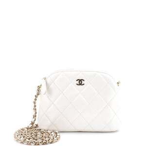 Chanel Cc Dome Zip Clutch With Chain #248027C41B